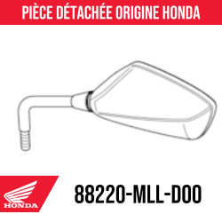 88210-MLL-D00 : Espejo retrovisor original Honda CB1000 Honda Hornet CB750