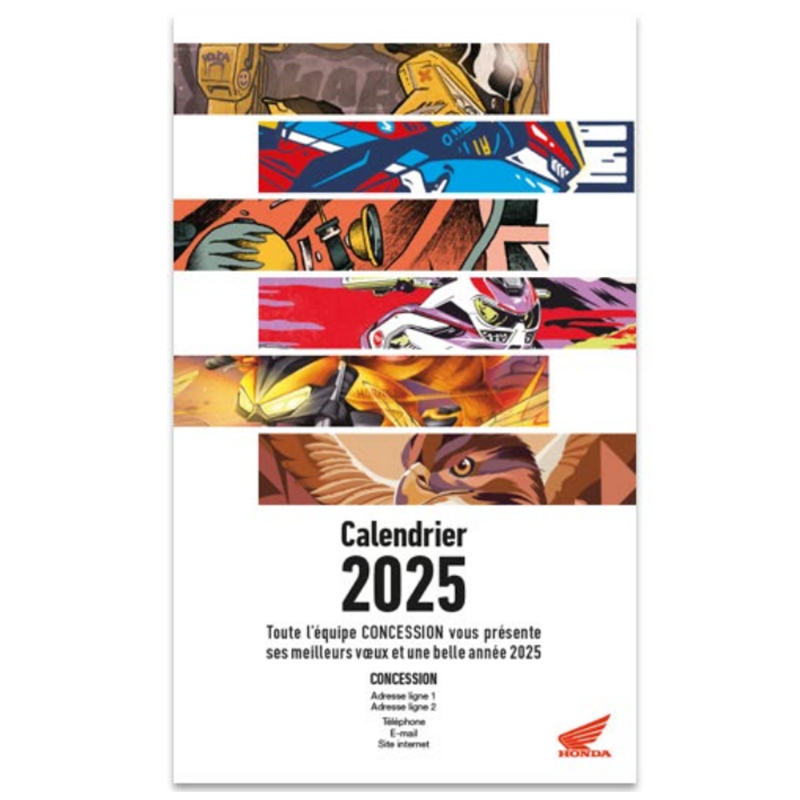 calendrier-honda-2025 : Honda 2025 Calendar Honda Hornet CB750