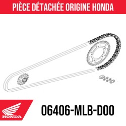 06406-MLB-D00 : Kit catena Honda Honda Hornet CB750