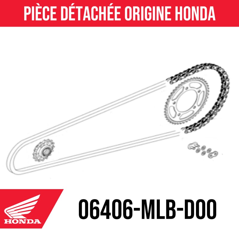 06406-MLB-D00 : Honda Kettensatz Honda Hornet CB750