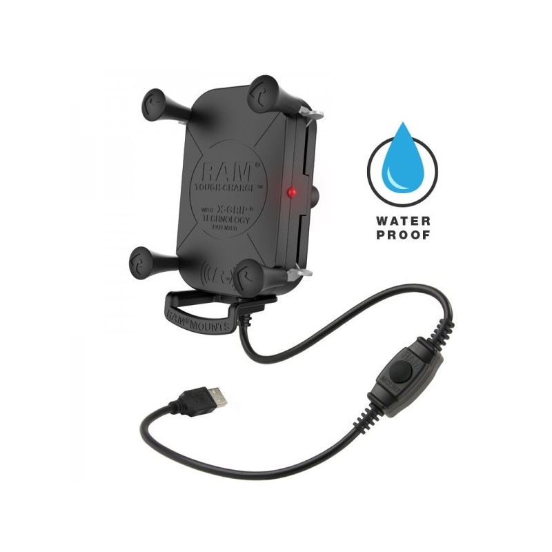 BIKE.TOUGH.CHARGE : Soporte cargador Tecnoglobe RAM Honda Hornet CB750